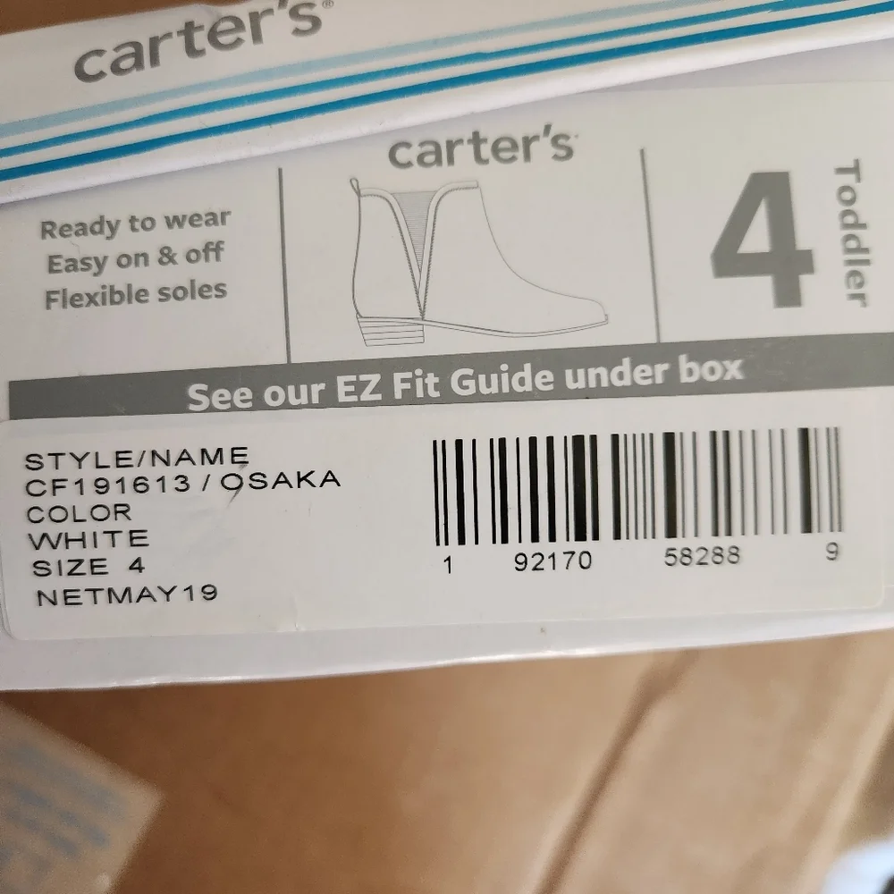 Carter's Toddler White Osaka Boots